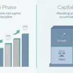 Illustration showing the difference between income phase investing and capital phase wealth management