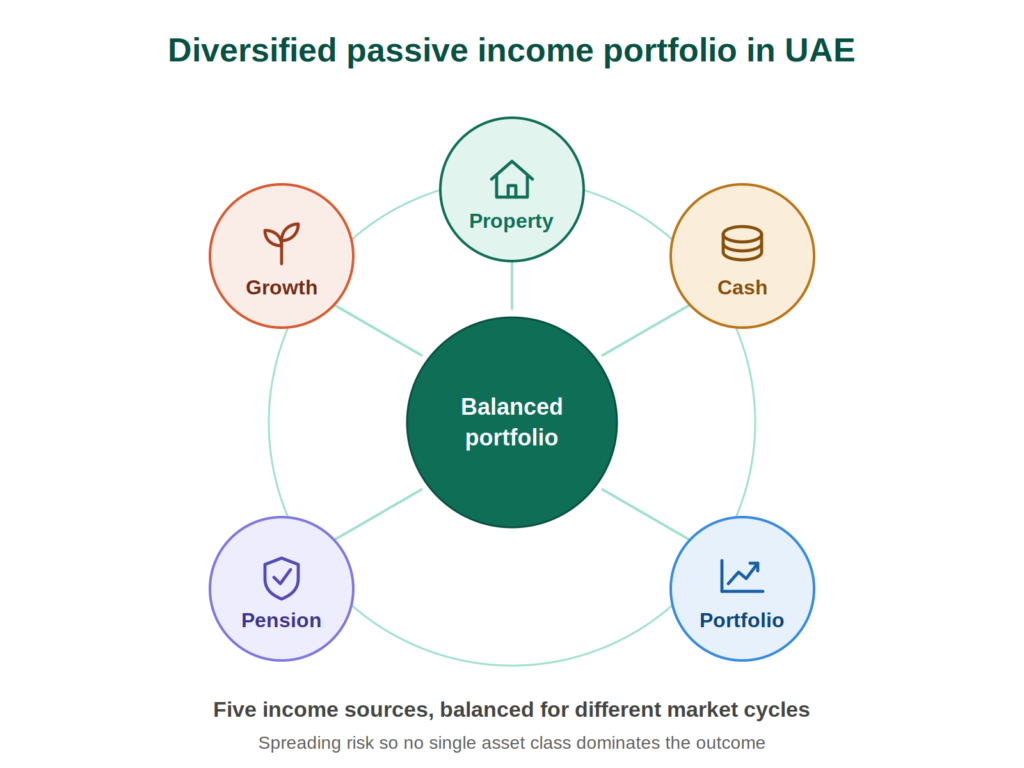 A diversified portfolio ensures a steady and dependable passive income in UAE.